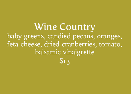 image of wine country salad